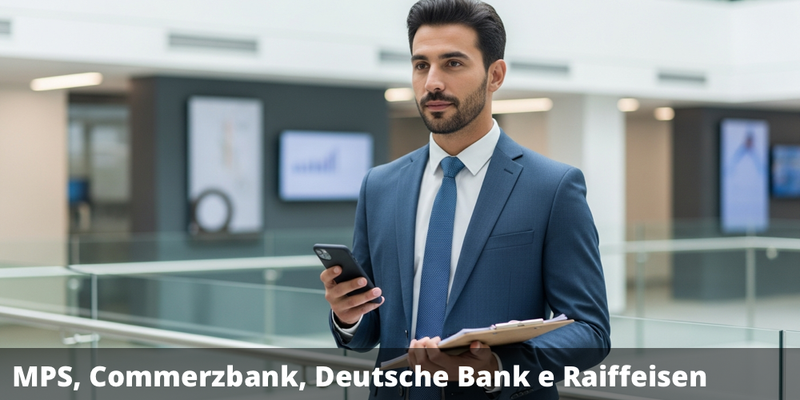 Possibile premio del 20,04% annuo con il certificate su Banca MPS, Commerzbank, Deutsche Bank e Raiffeisen Bank