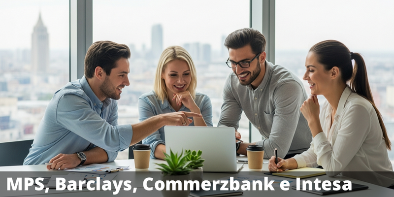 Possibile premio del 15,30% annuo con il certificate su Banca MPS, Barclays, Commerzbank e Intesa