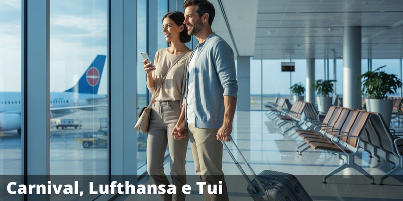 Possibile premio del 15,36% annuo con il certificate su Carnival, Lufthansa e Tui