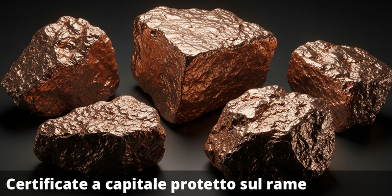 Possibile premio fino al 70% con il Certificate a Capitale Protetto sul Rame in dollari