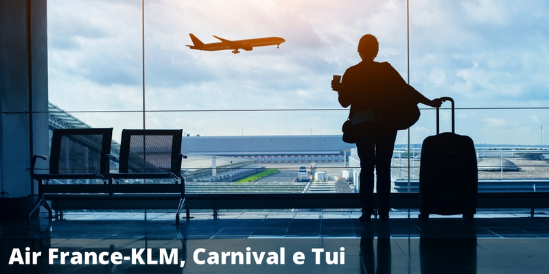Possibile premio del 15,72% annuo con il certificate su Air France-KLM, Carnival e Tui