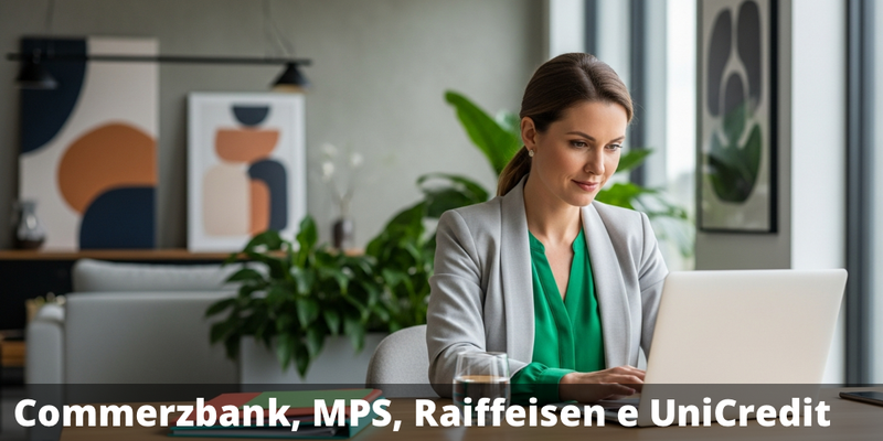 Possibile premio del 18,50% annuo con il certificate su Commerzbank, Banca MPS, Raiffeisen Bank e UniCredit 