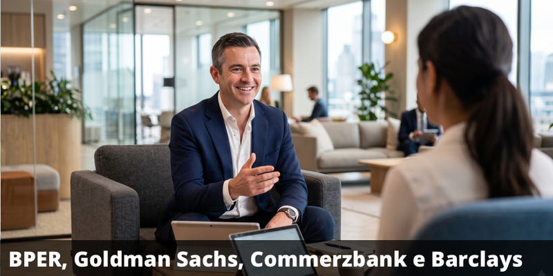 Premi incondizionati del 9% annuo con il certificate su BPER Banca, Goldman Sachs, Commerzbank e Barclays. Barriera 40%, Airbag al 60%