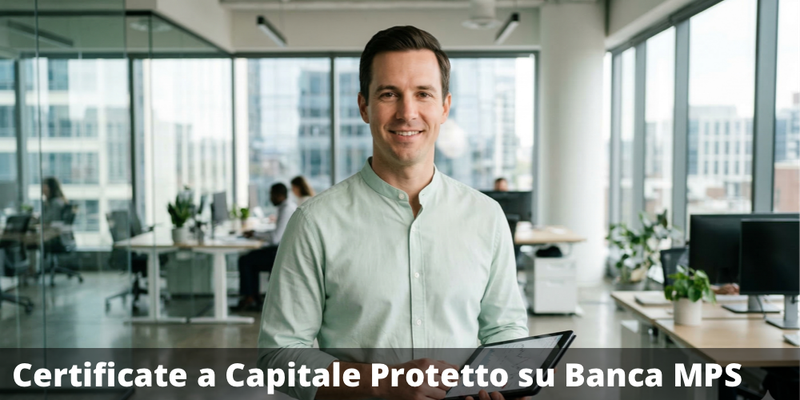 Possibile premio fino al 25% con il Certificate a Capitale Protetto su Banca MPS
