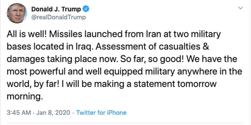 Trump cerca di tranquillizzare