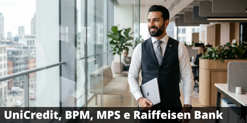 Possibile premio del 17,47% annuo con il certificate su UniCredit, Banco BPM, Banca MPS e Raiffeisen Bank