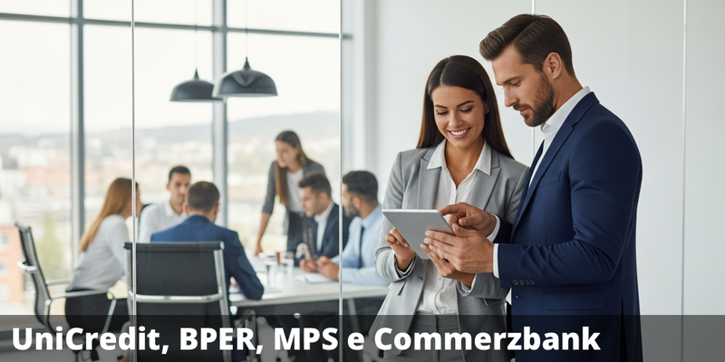 Possibile premio del 20% annuo con il certificate su UniCredit, Bper Banca, Banca MPS e Commerzbank
