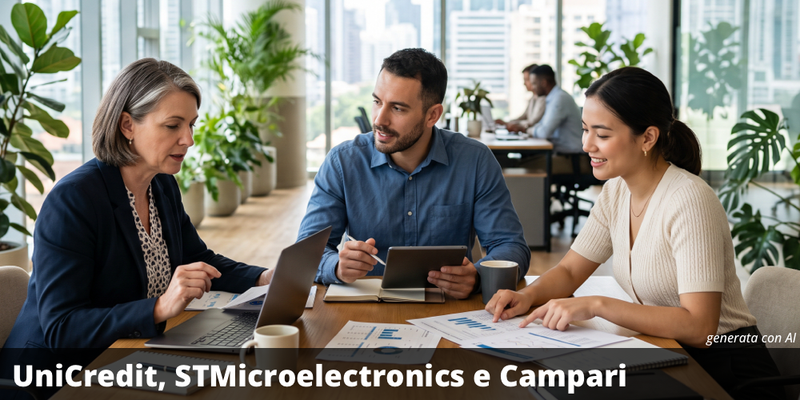 Possibile premio del 16,15% annuo con il certificate su UniCredit, STMicroelectronics e Campari