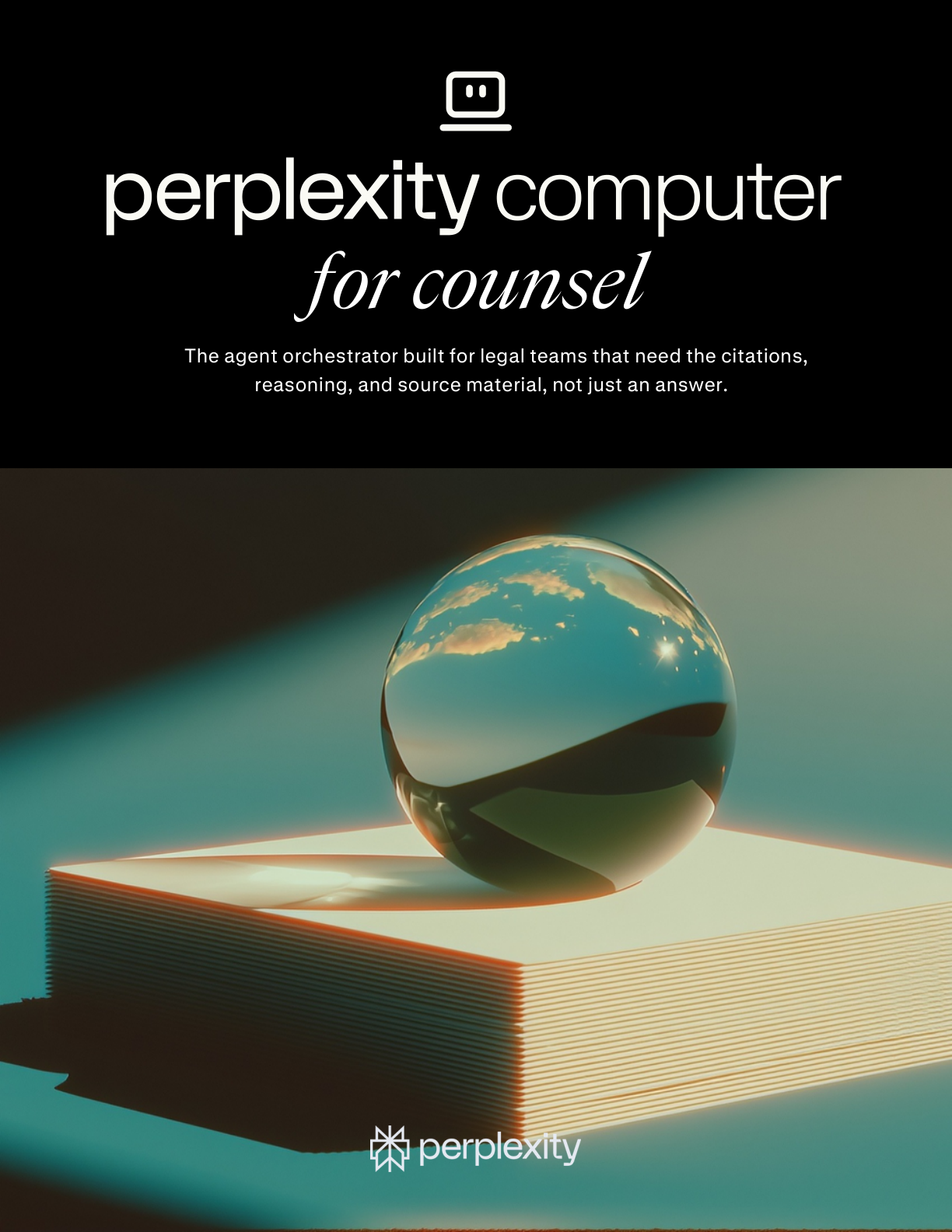 An image of a scale and text that reads Computer for Counsel