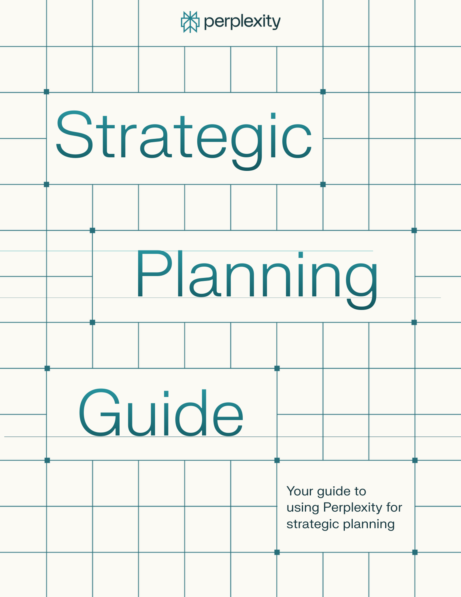 Cover of the Perplexity Strategic Planning Guide
