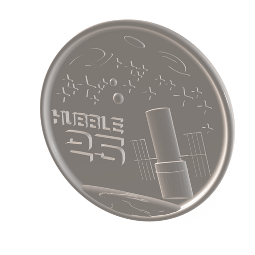 Hubble Space Telescope 25th Anniversary Medallion