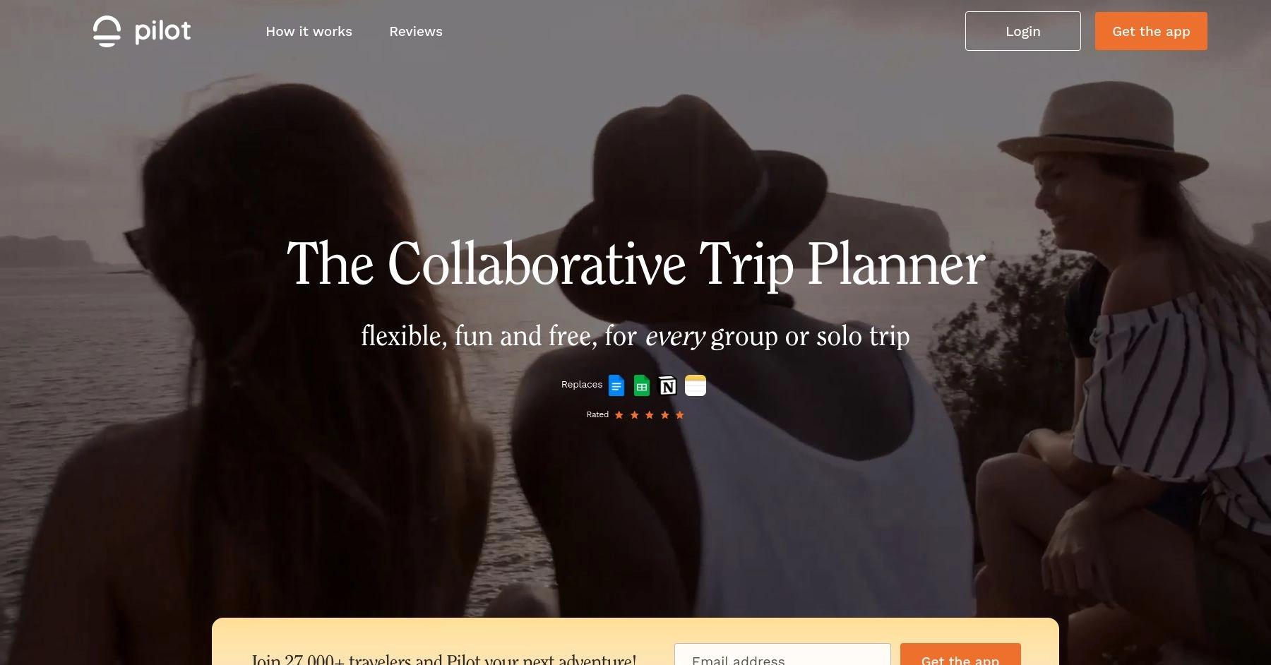 Pilot travel app