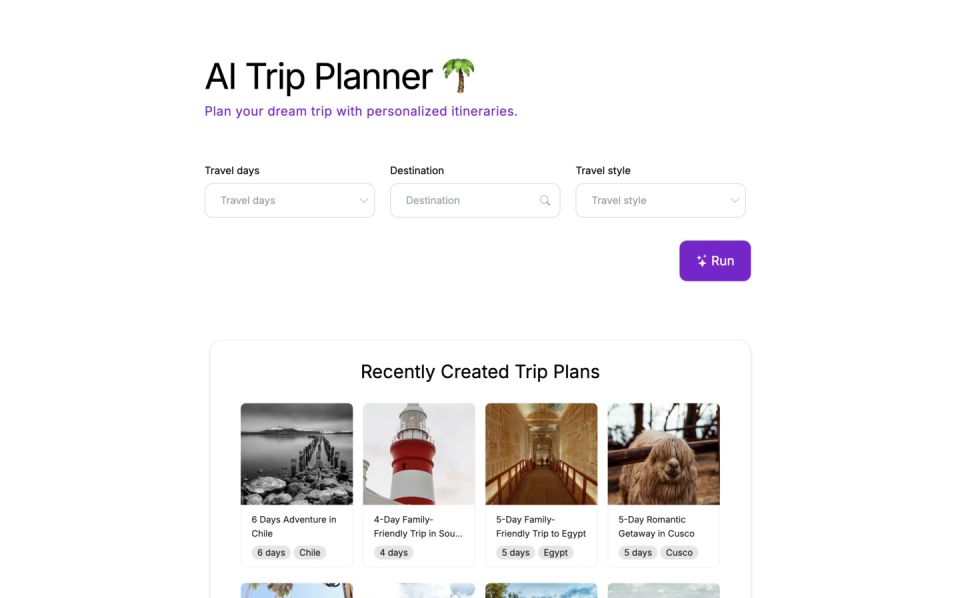 Build AI Trip Planner