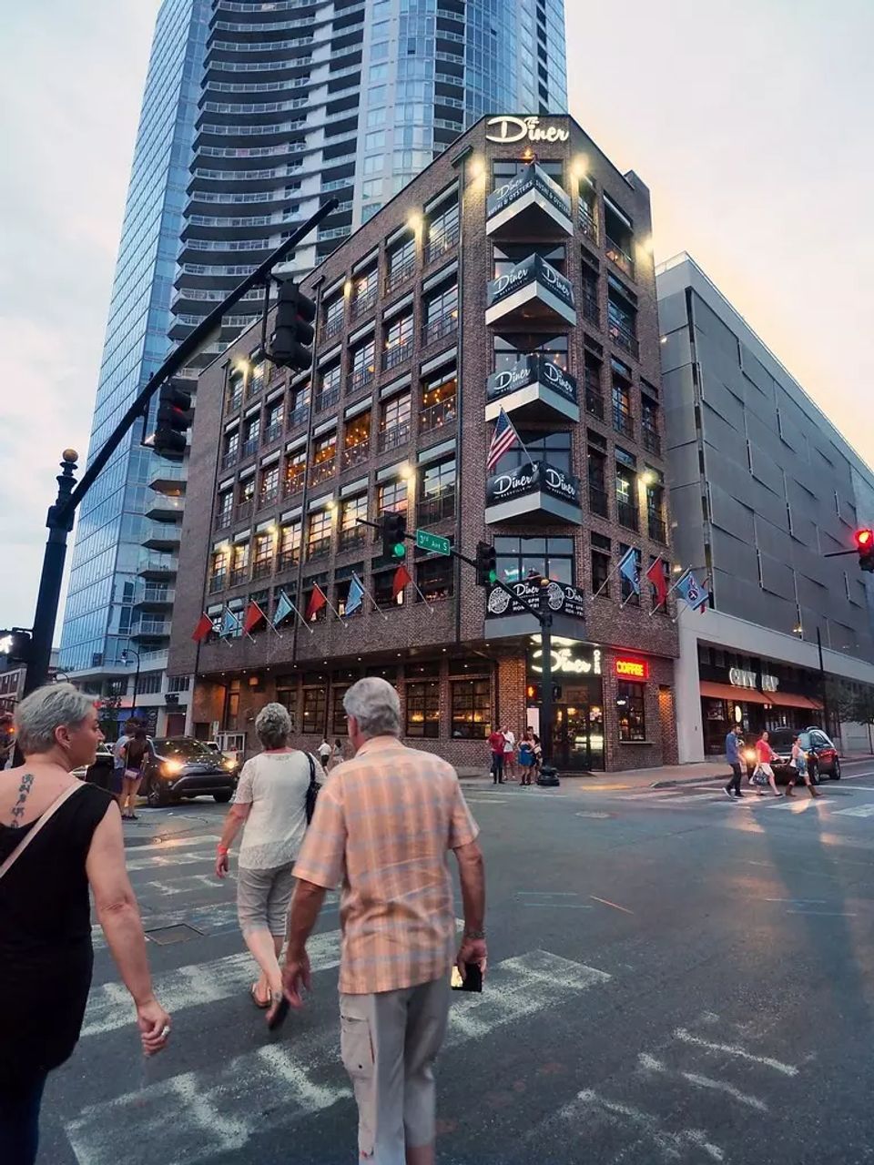 People walking in the street