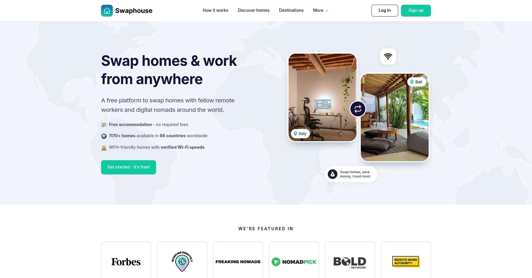 Swaphouse website homepage