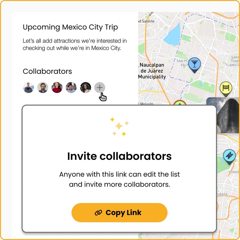 Wandrly Lists - Invite Collaborators