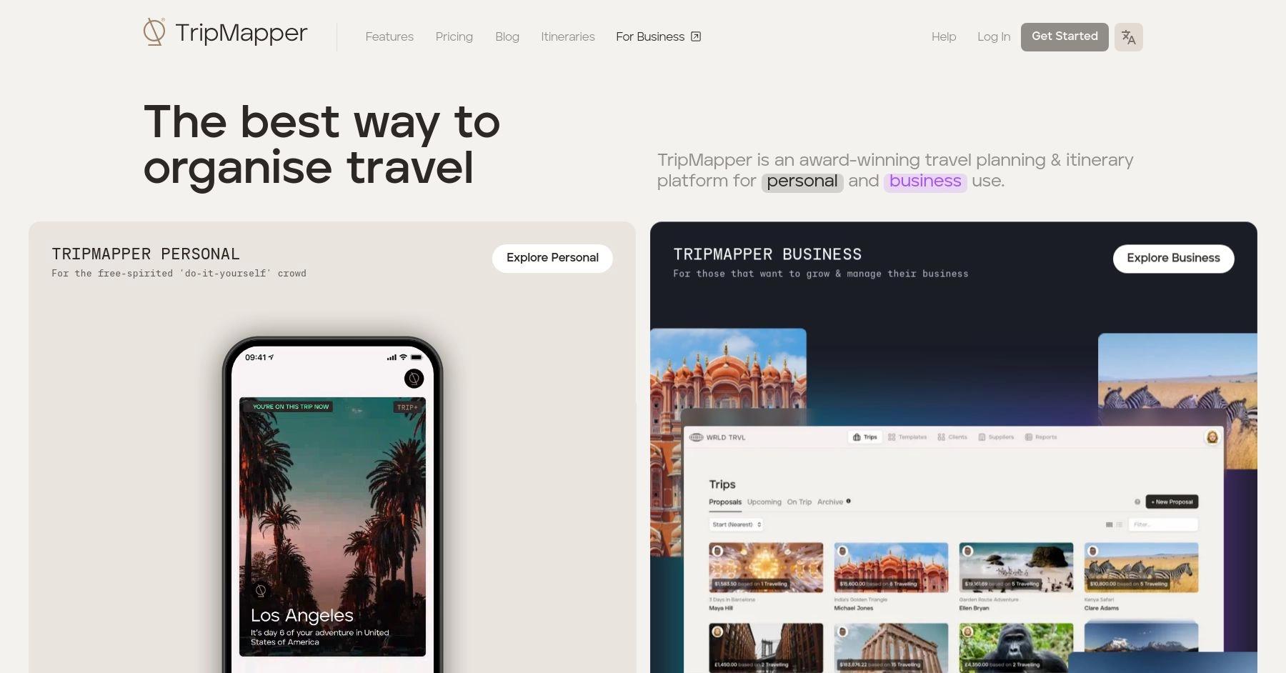 TripMapper travel app