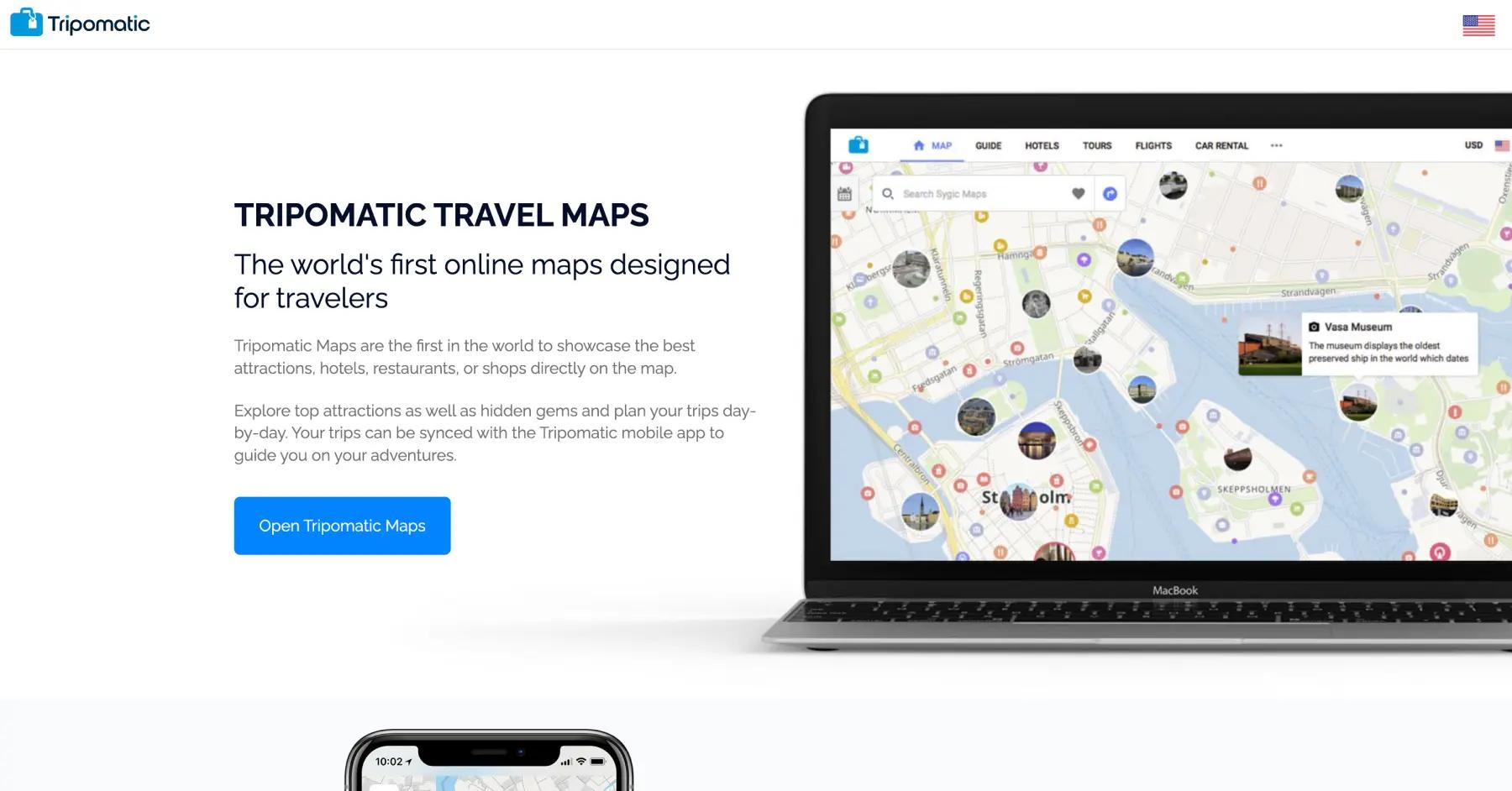 Tripomatic travel app