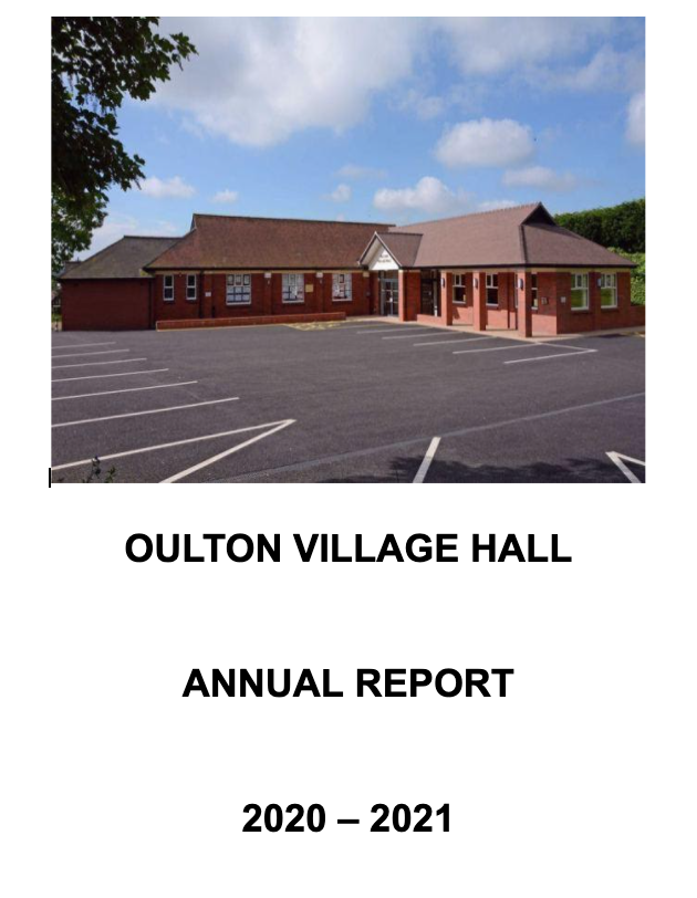 Oulton Village Hall Annual Report Image