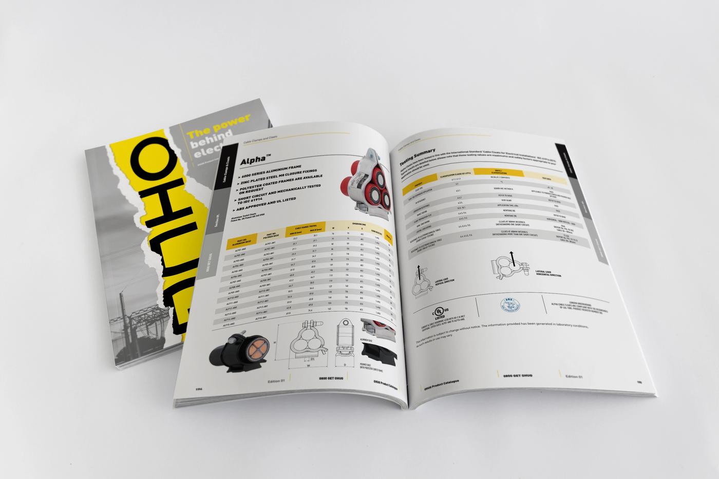 OHUG Product catalogue inside pages