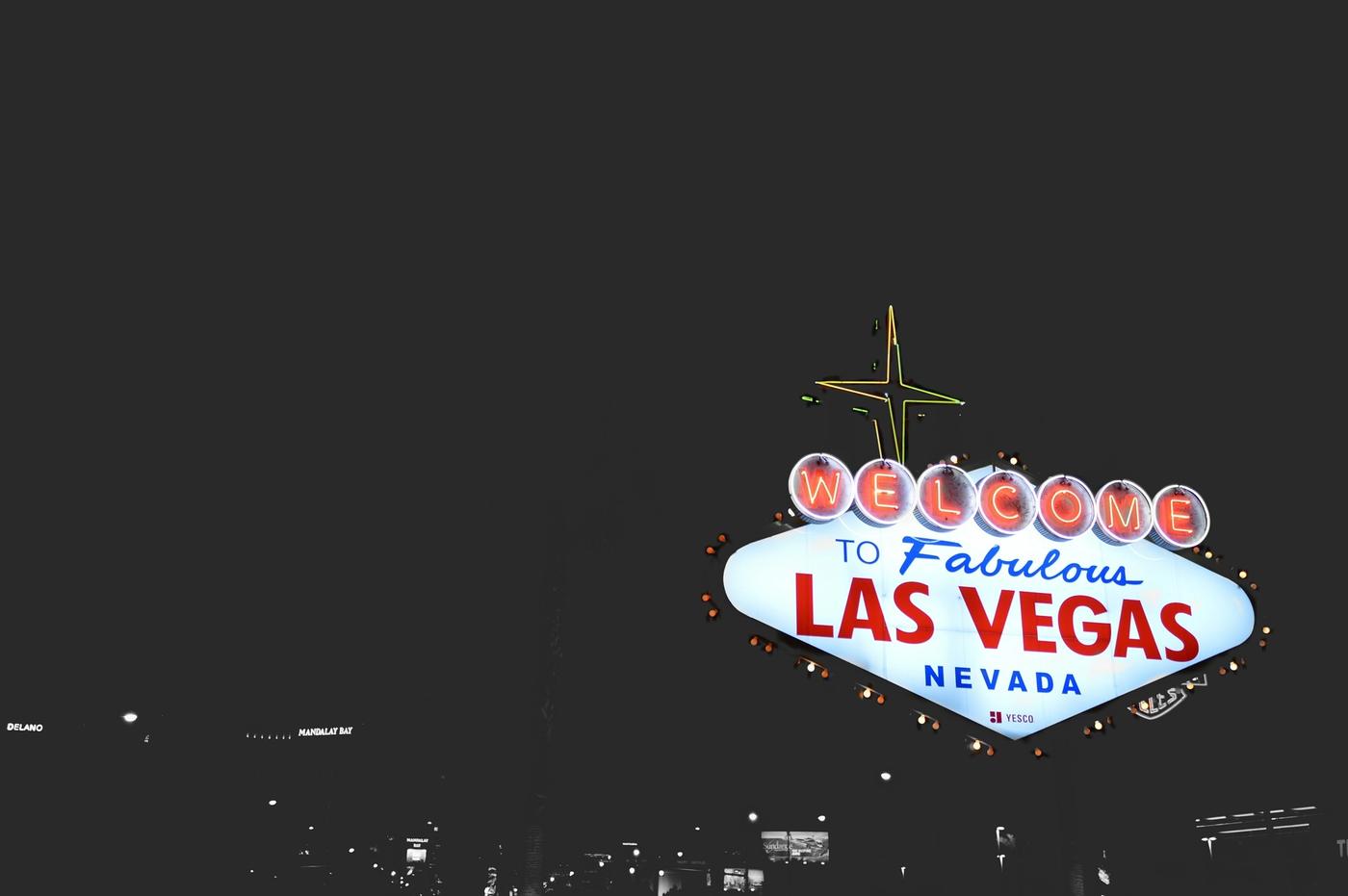 Las Vegas welcome sign