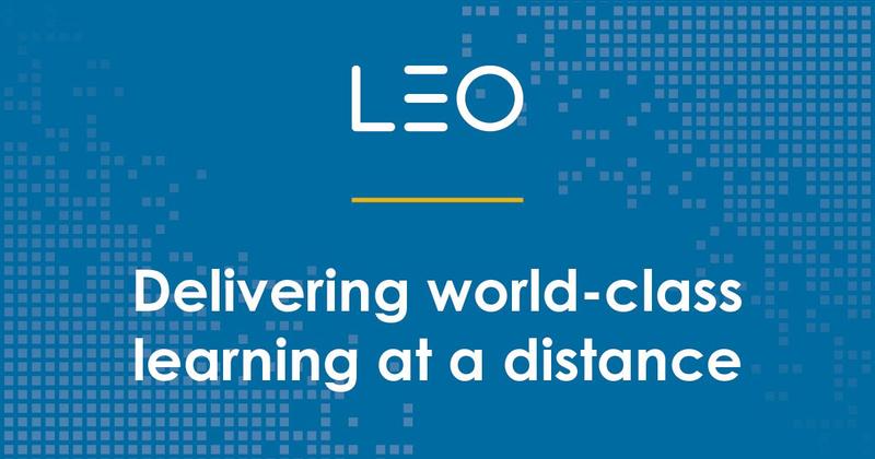 LEO Learning homepage screenshot