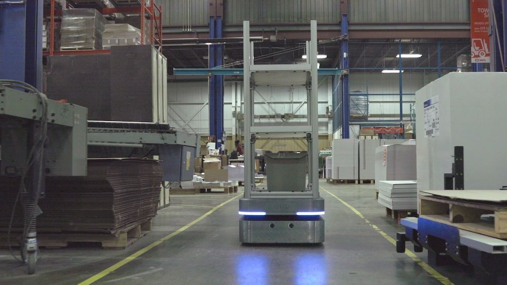 OTTO 100 delivering paper at Cober's facility