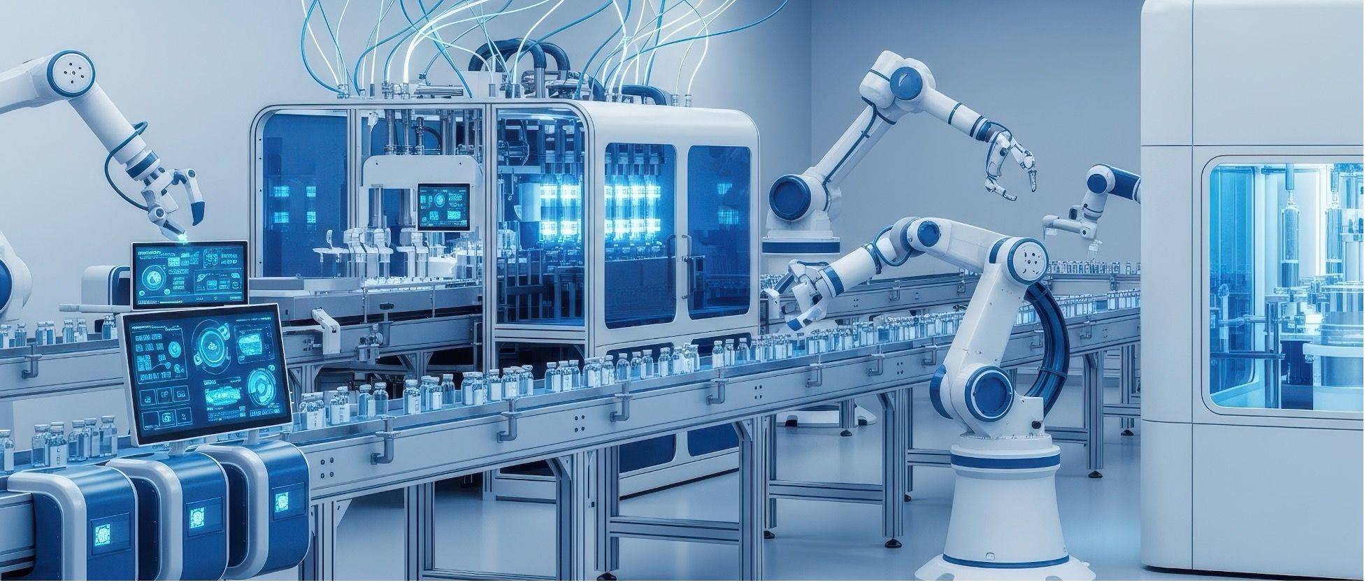 A smart manufacturing facility.