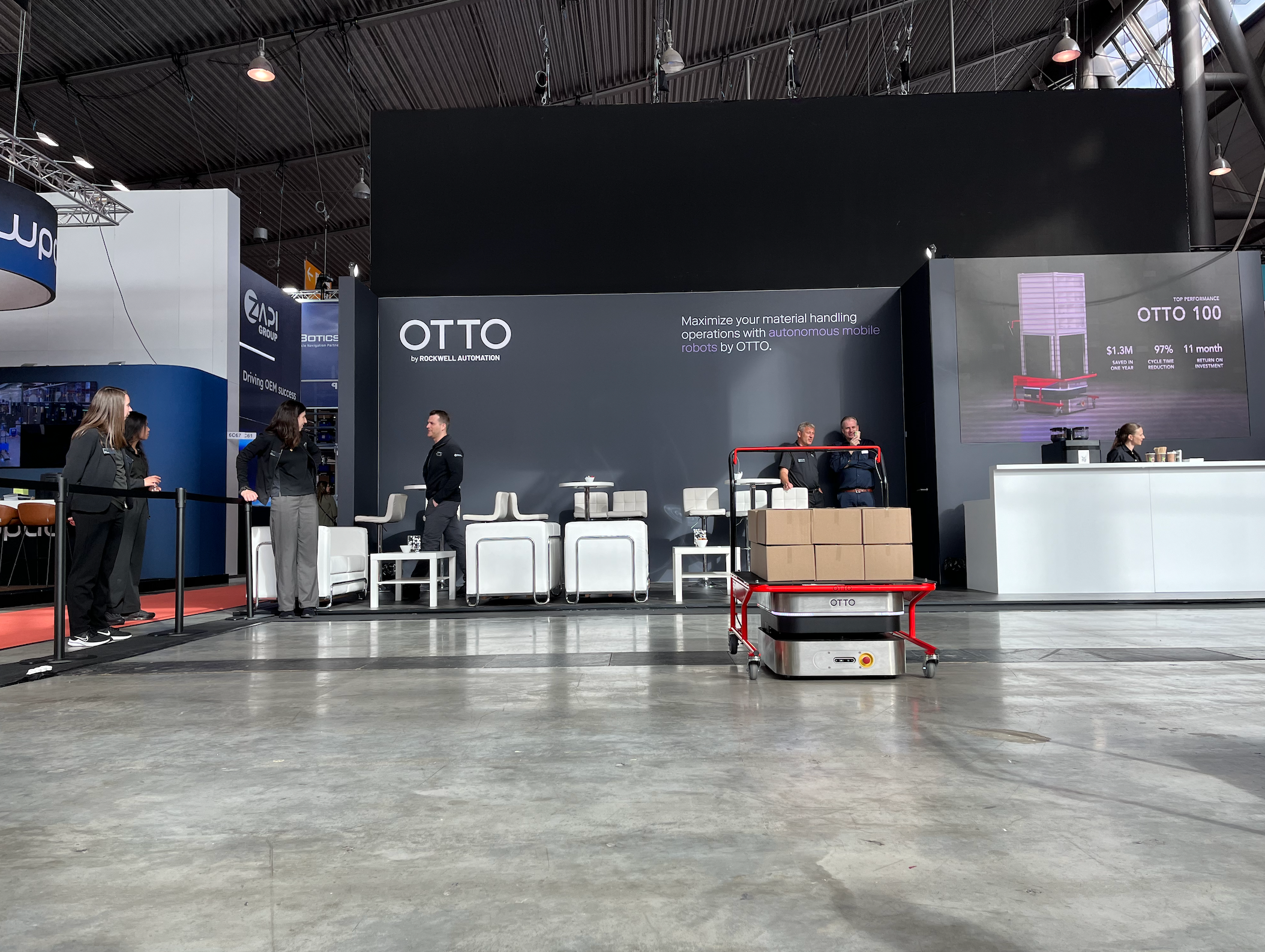 OTTO by Rockwell Automation's trade show booth