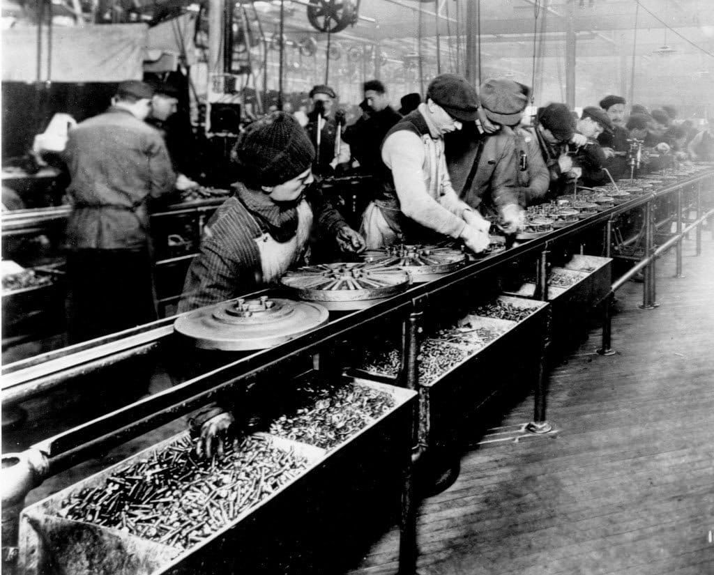A traditional assembly line. Photo credit: www.cleveland.com