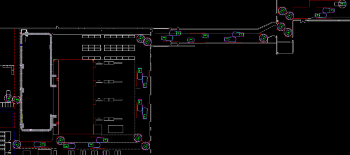 Image 1:  A facility layout mapped during the preliminary design phase. 