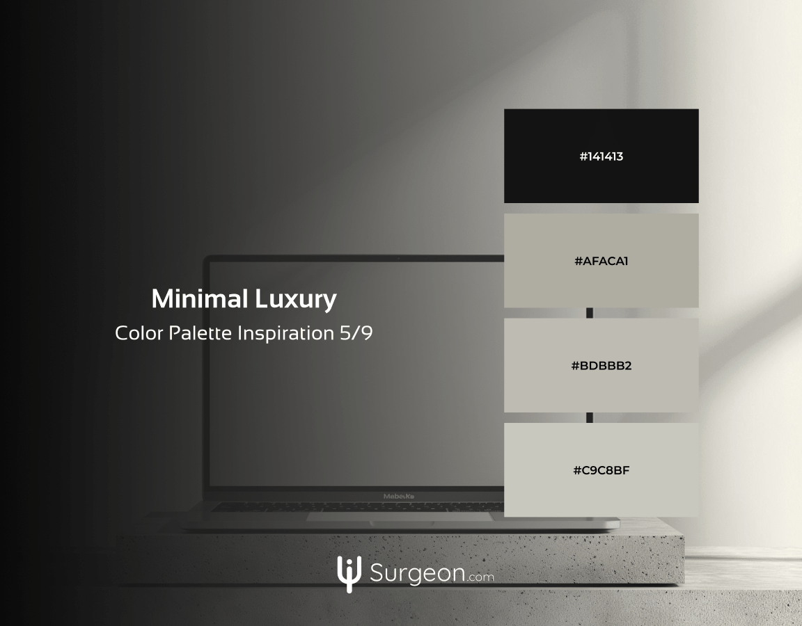 Minimal Luxury - Luxurious color palette for portfolio and tech websites