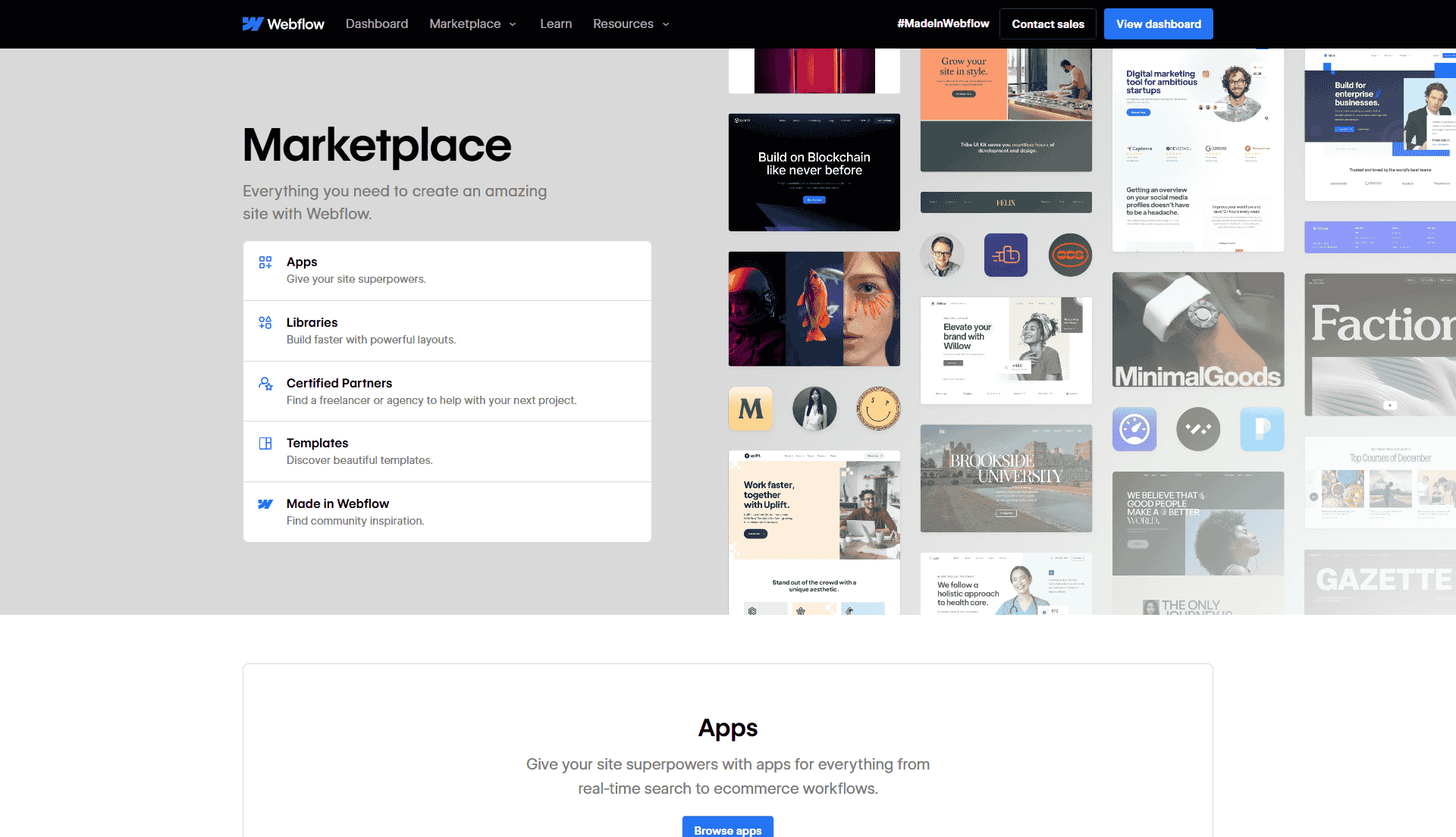 Webflow Marketplace