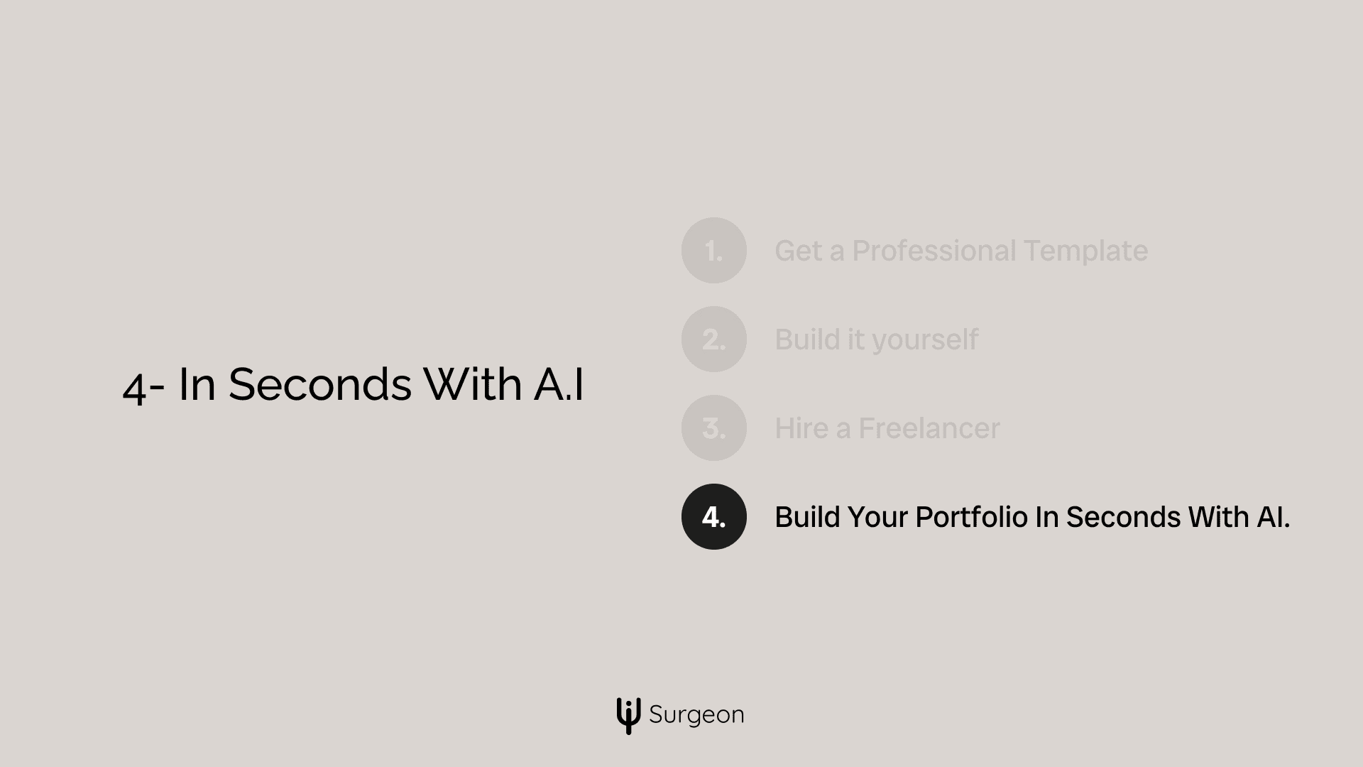 Build your portfolio website in seconds using A.I