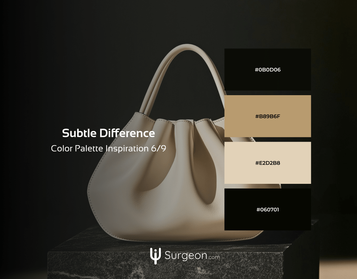 Subtle Difference - Luxurious ecommerce stores color palette