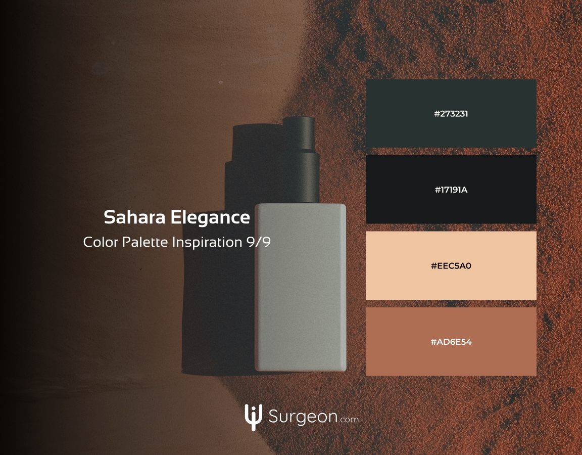 Sahara Elegance - Color palette perfect for high-end beauty and lifestyle brands