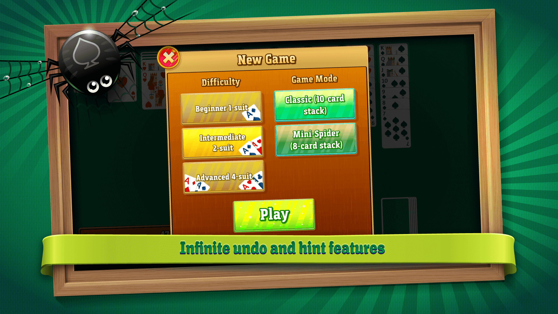 Simple Spider Solitaire
