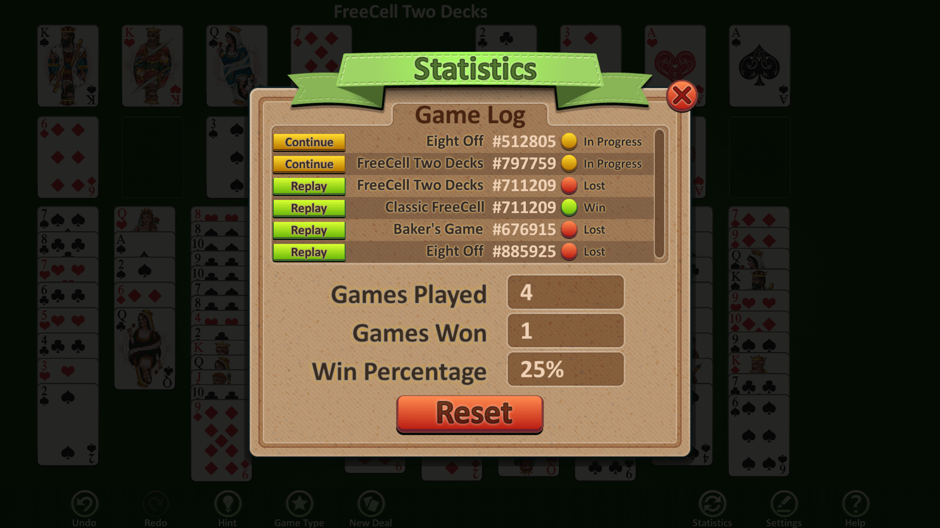 Simple Freecell