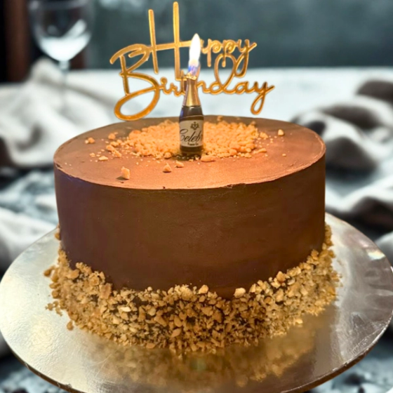 The Best Chocolate Snickers Cake
