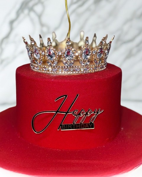 Kyiv Cake – Premium Handmade Ukrainian Cake with the crown on the top and sprinkles