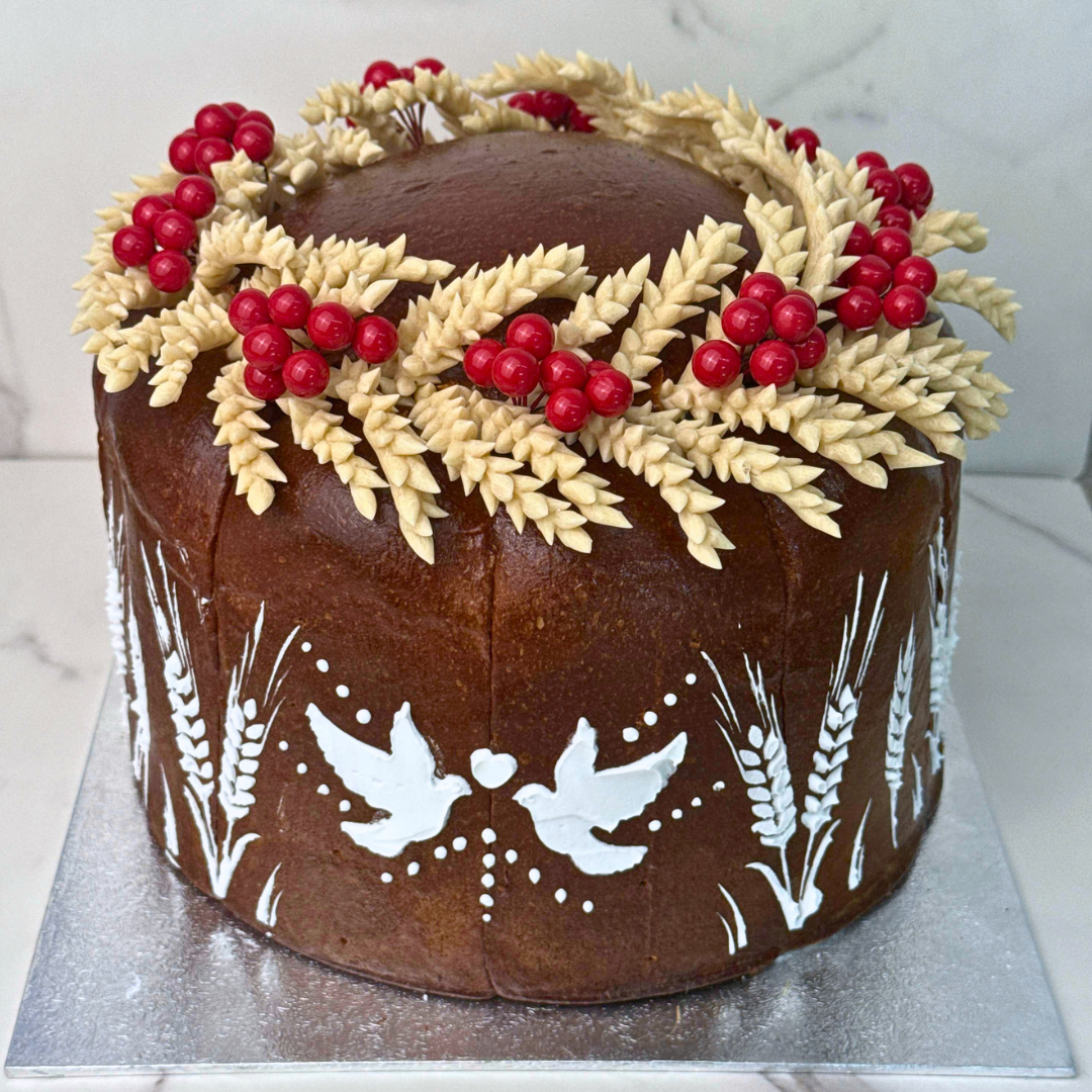 Ukrainian Wedding Bread (Korovai) by Olgish Cakes