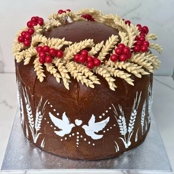 Ukrainian Wedding Bread (Korovai) by Olgish Cakes