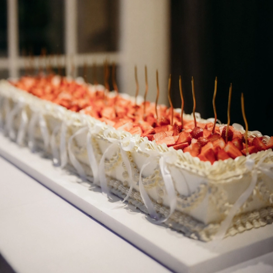 Rectangle Wedding Cake by Olgish Cakes