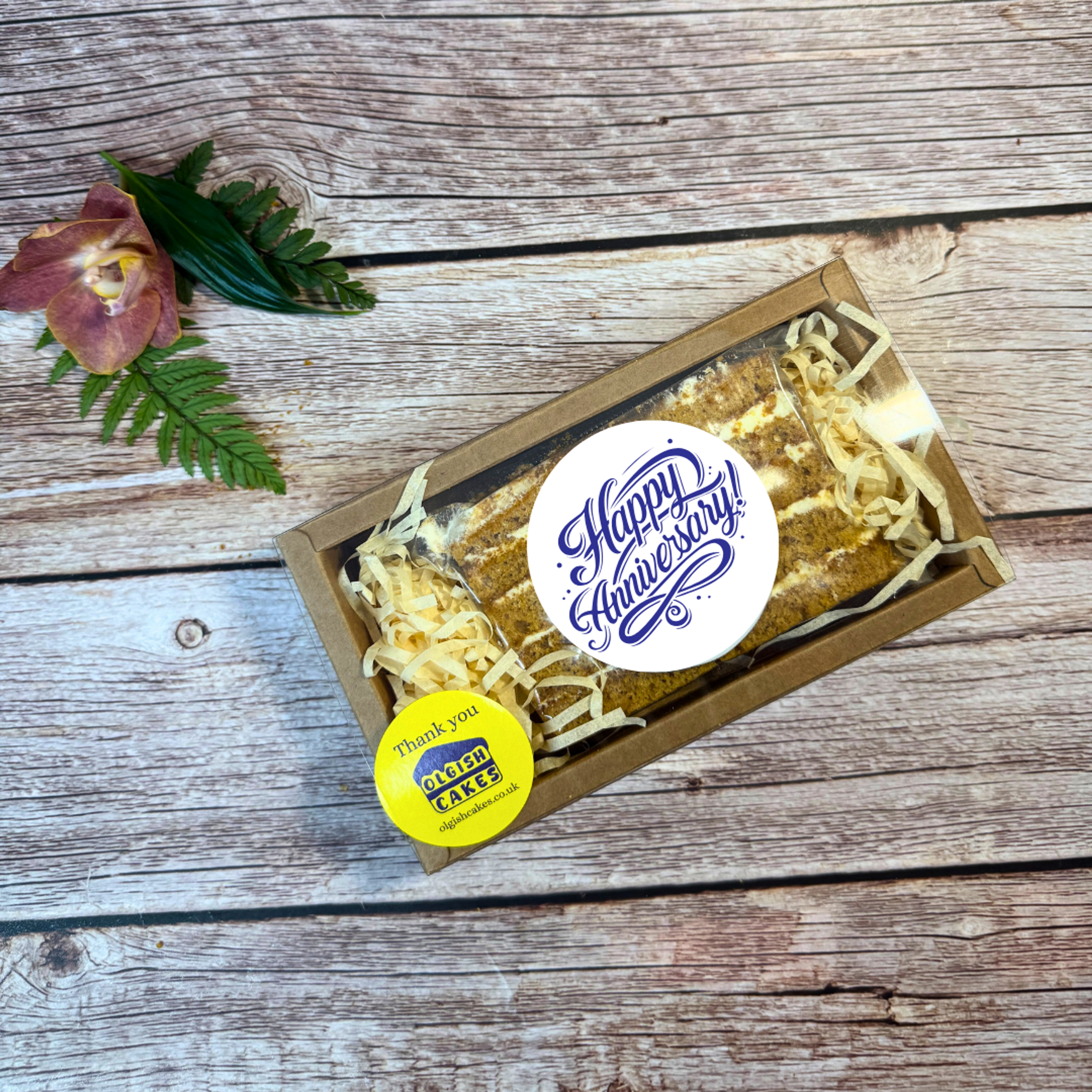 Wedding Anniversary Gift | Personalised Honey Cake