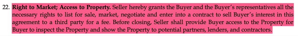 You're not selling your property, you're selling them the rights to market, access and sell your property
