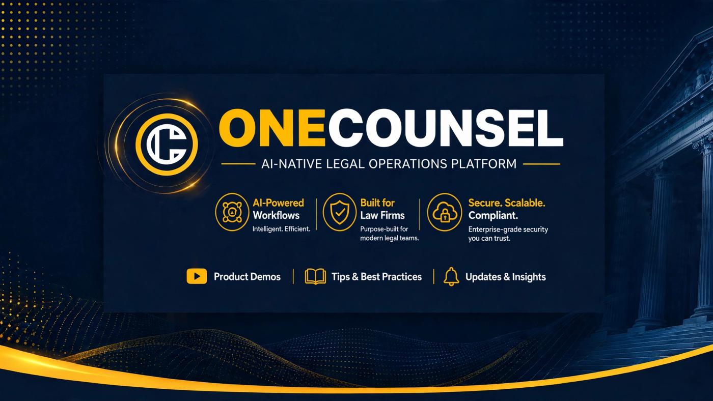 A OneCounsel case board