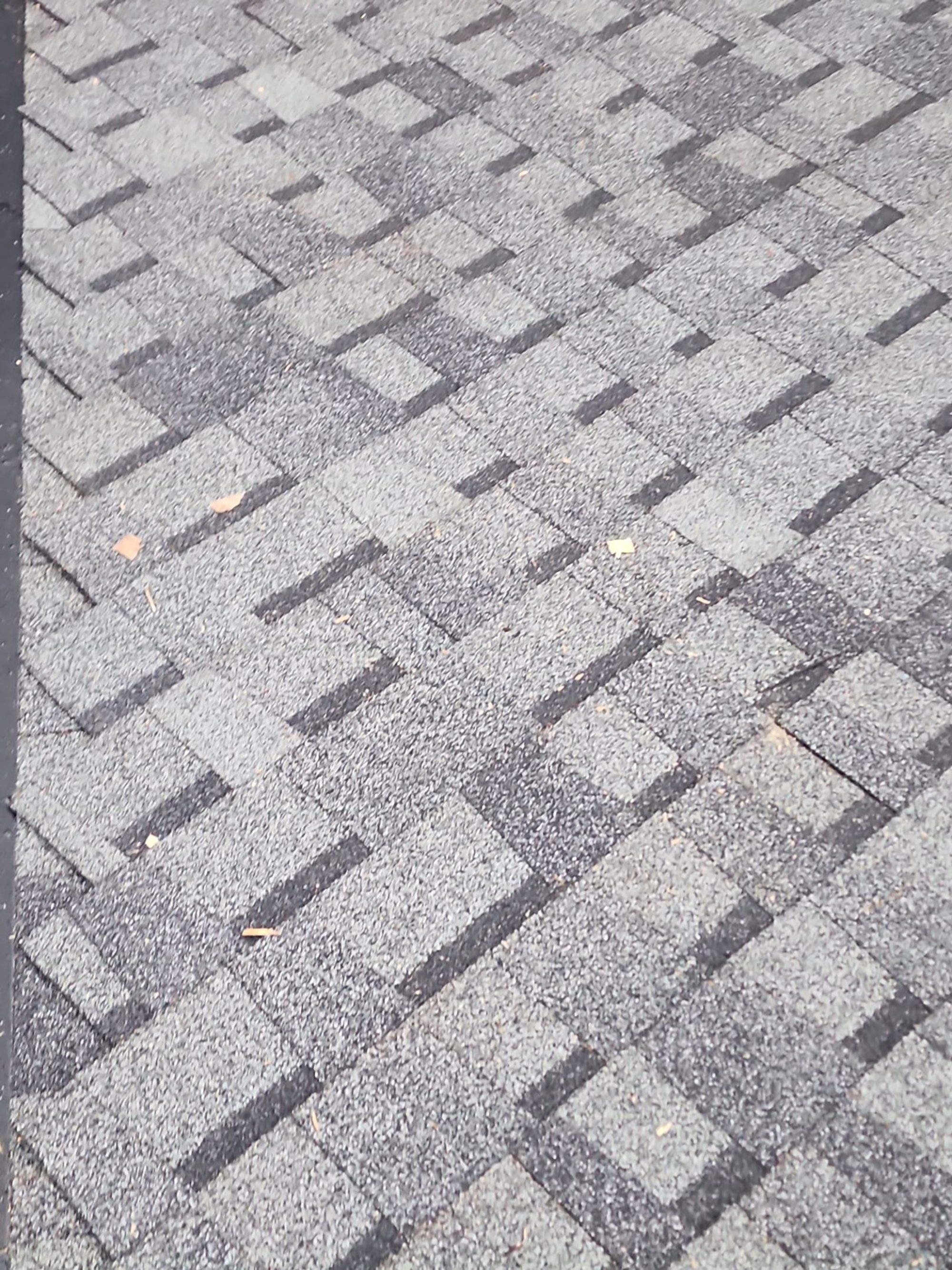 Amor Roofing Pewter Gray asphalt roof in Arlington, shingle texture detail