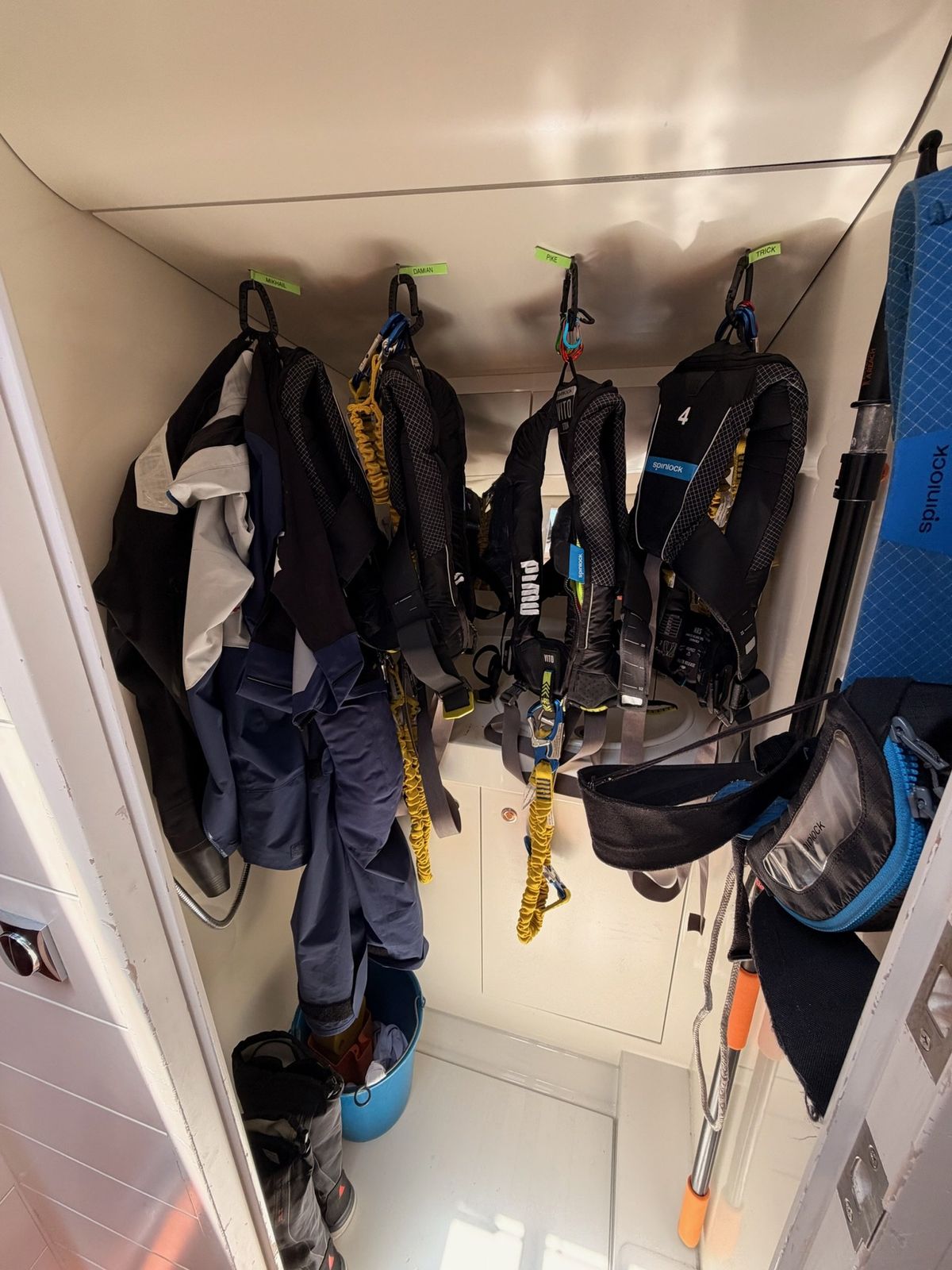 Foul-weather gear locker