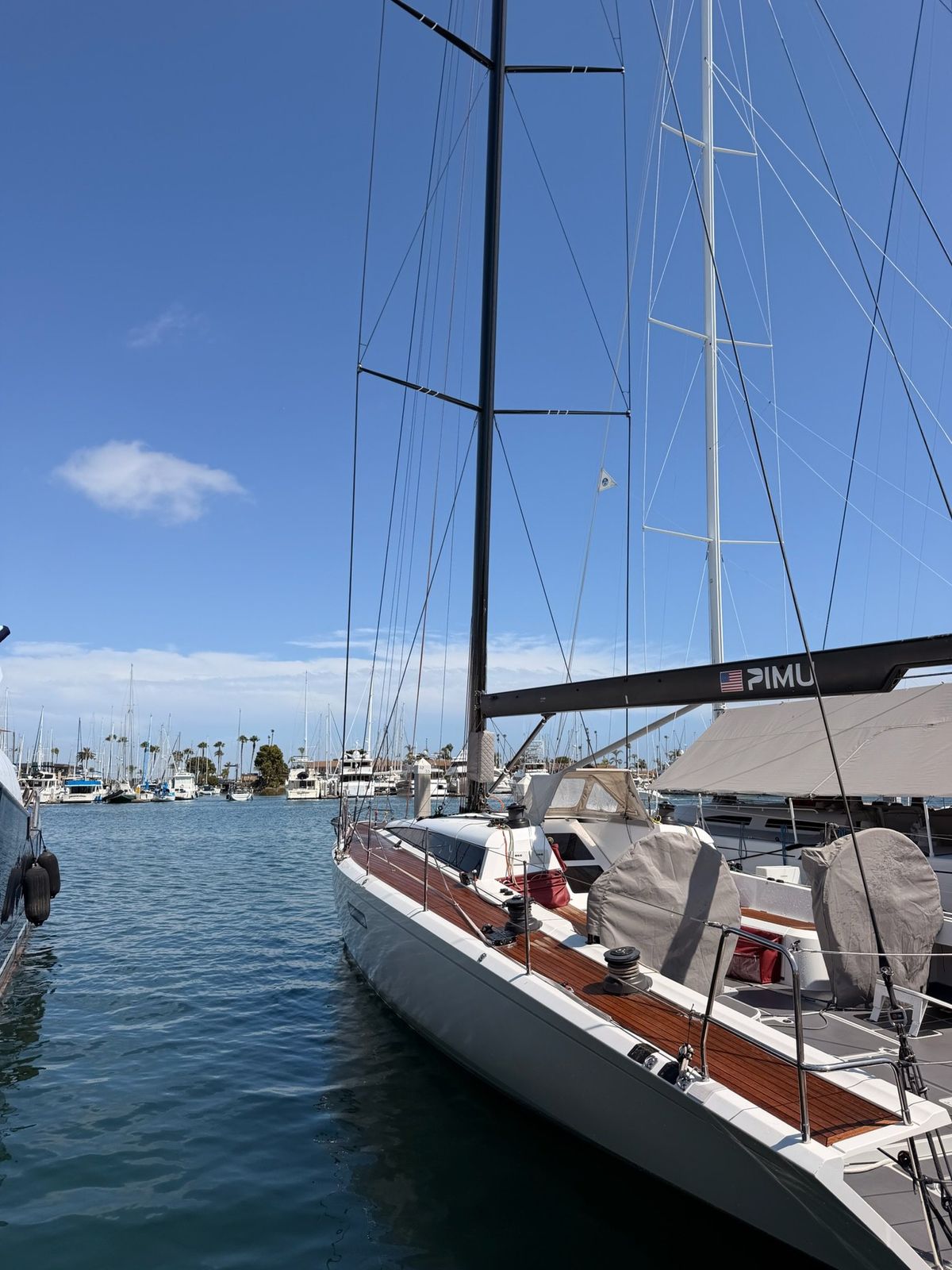 Pimu at the dock