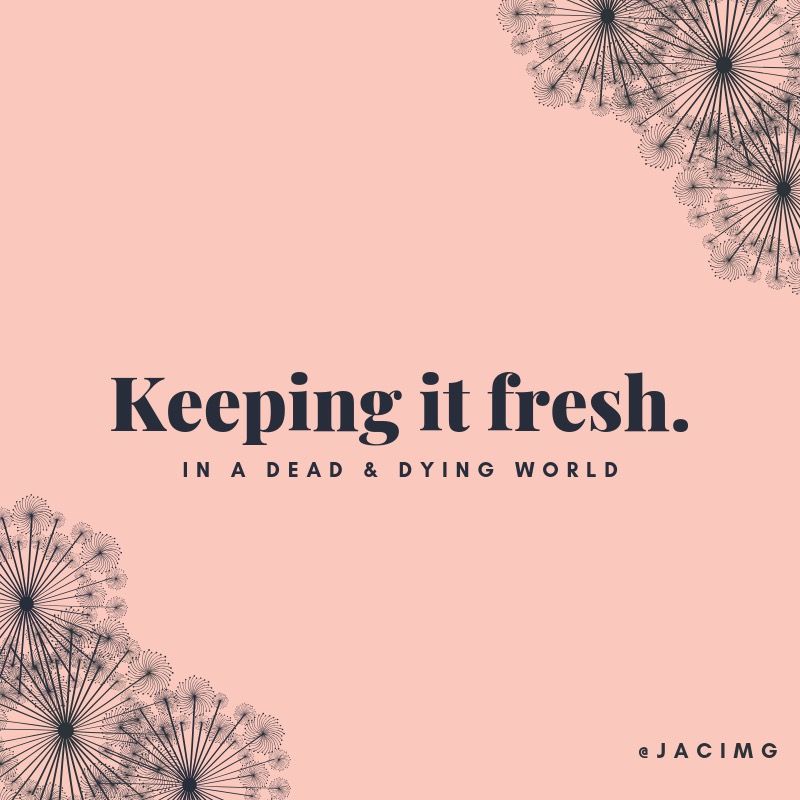 Keeping it Fresh - Part One